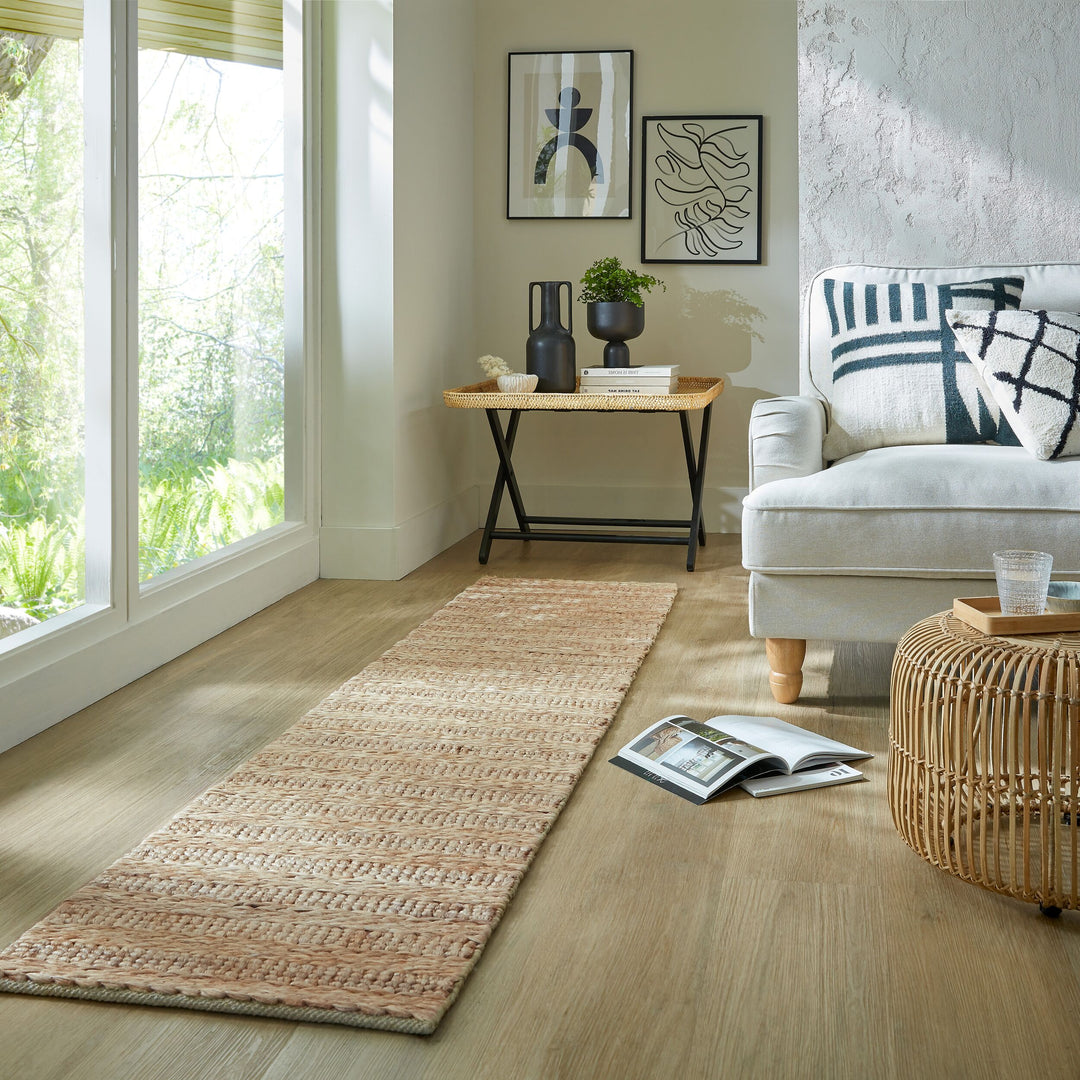 Tapis de couloir en jute DREW BRAID