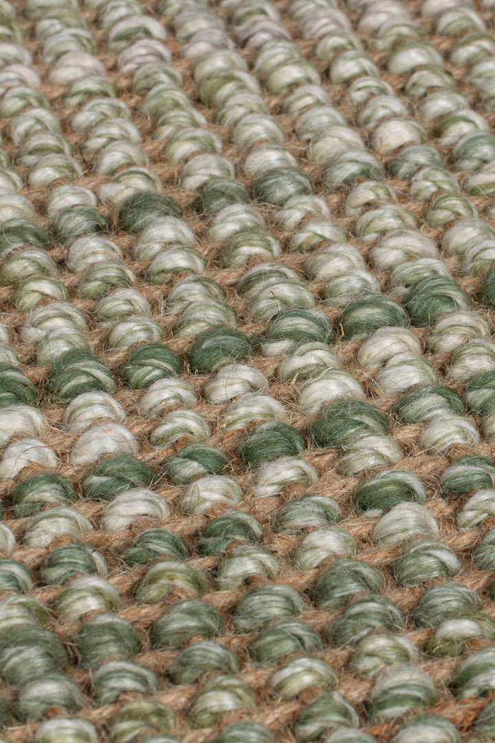 detail de la matiere du tapis jute ombre vert#couleur_vert