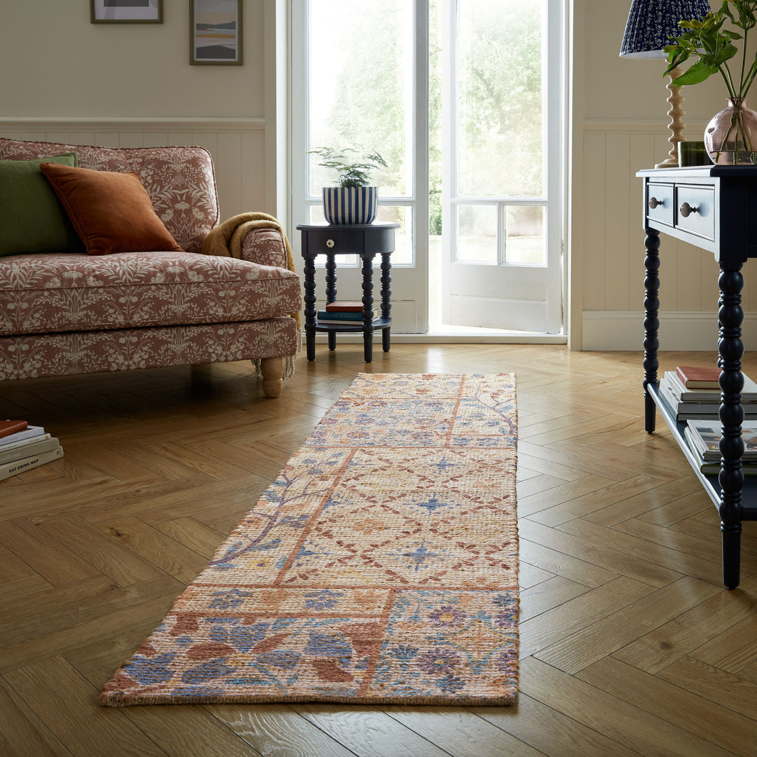 Tapis en jute de coulor TAYLOR PATCHWORK