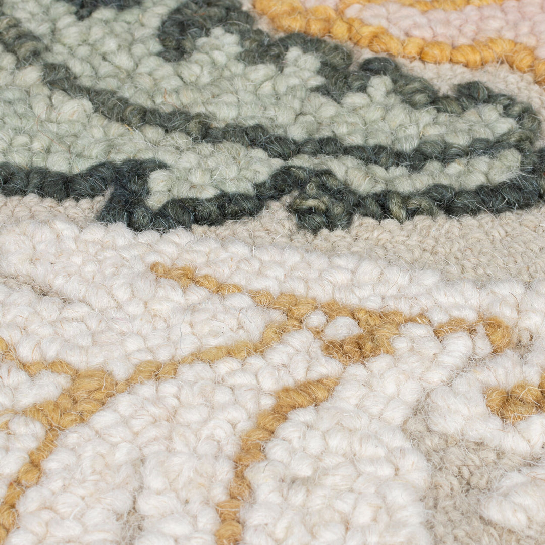 Tapis en laine floral DAPHNE