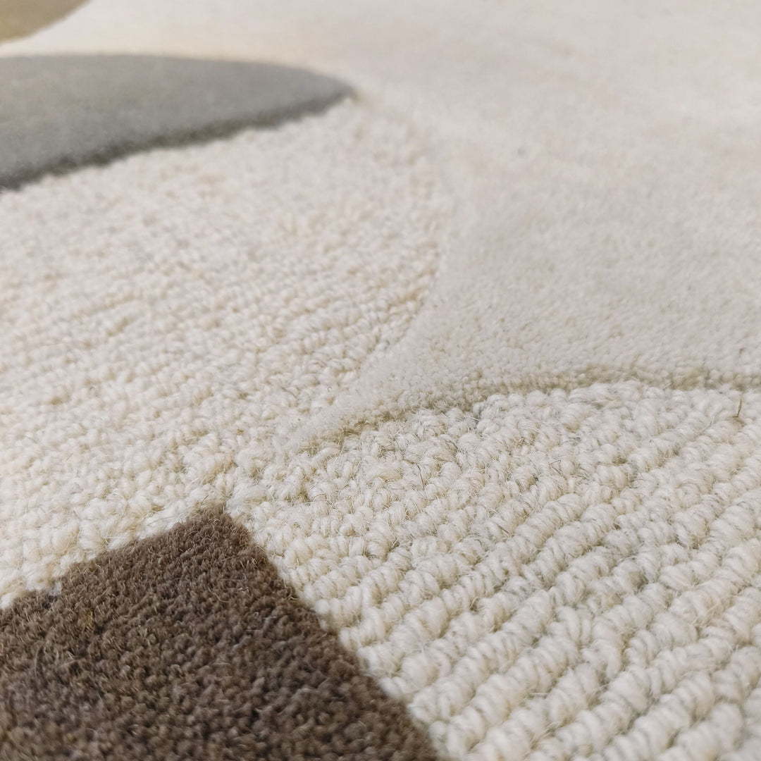 Tapis en laine de couloir MIA SCALLOP