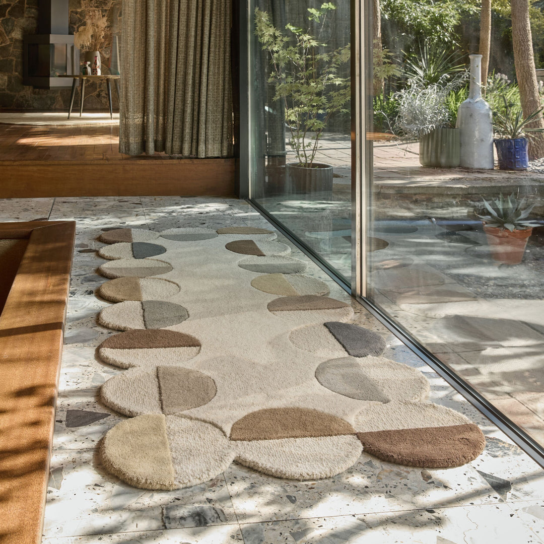 Tapis en laine de couloir MIA SCALLOP