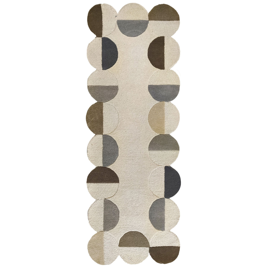 Tapis en laine de couloir MIA SCALLOP
