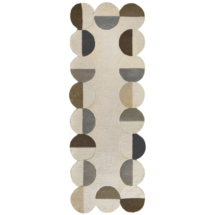 Tapis en laine de couloir MIA SCALLOP