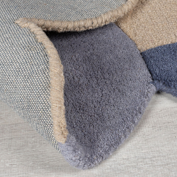 Tapis en laine de couloir MIA SCALLOP