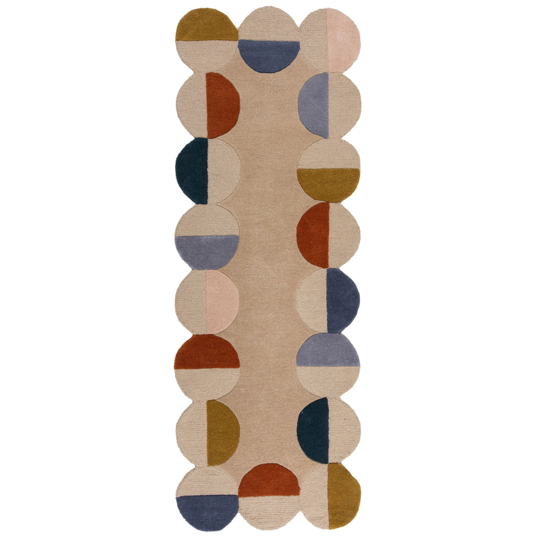 Tapis en laine de couloir MIA SCALLOP