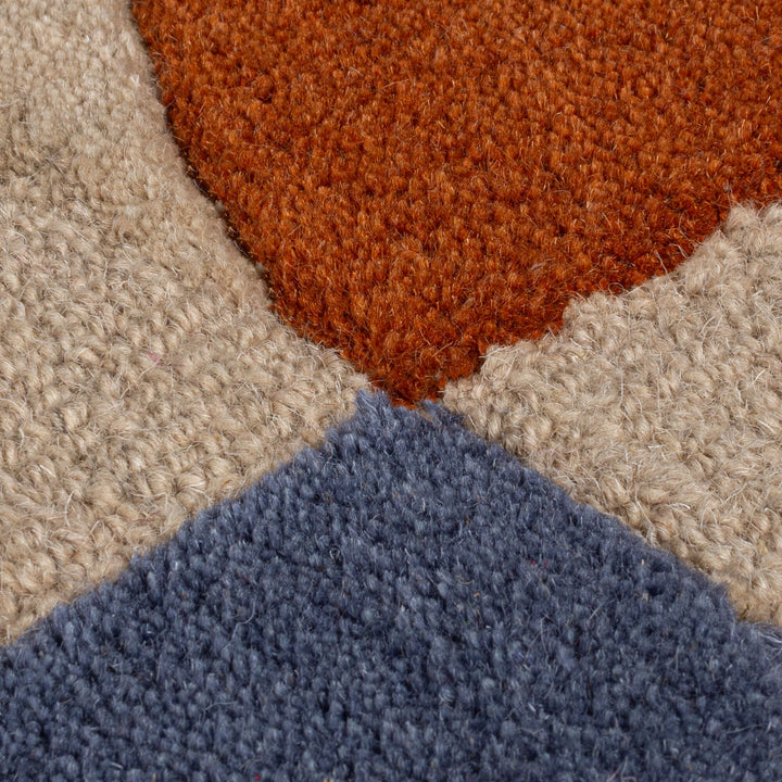 Tapis en laine de couloir MIA SCALLOP
