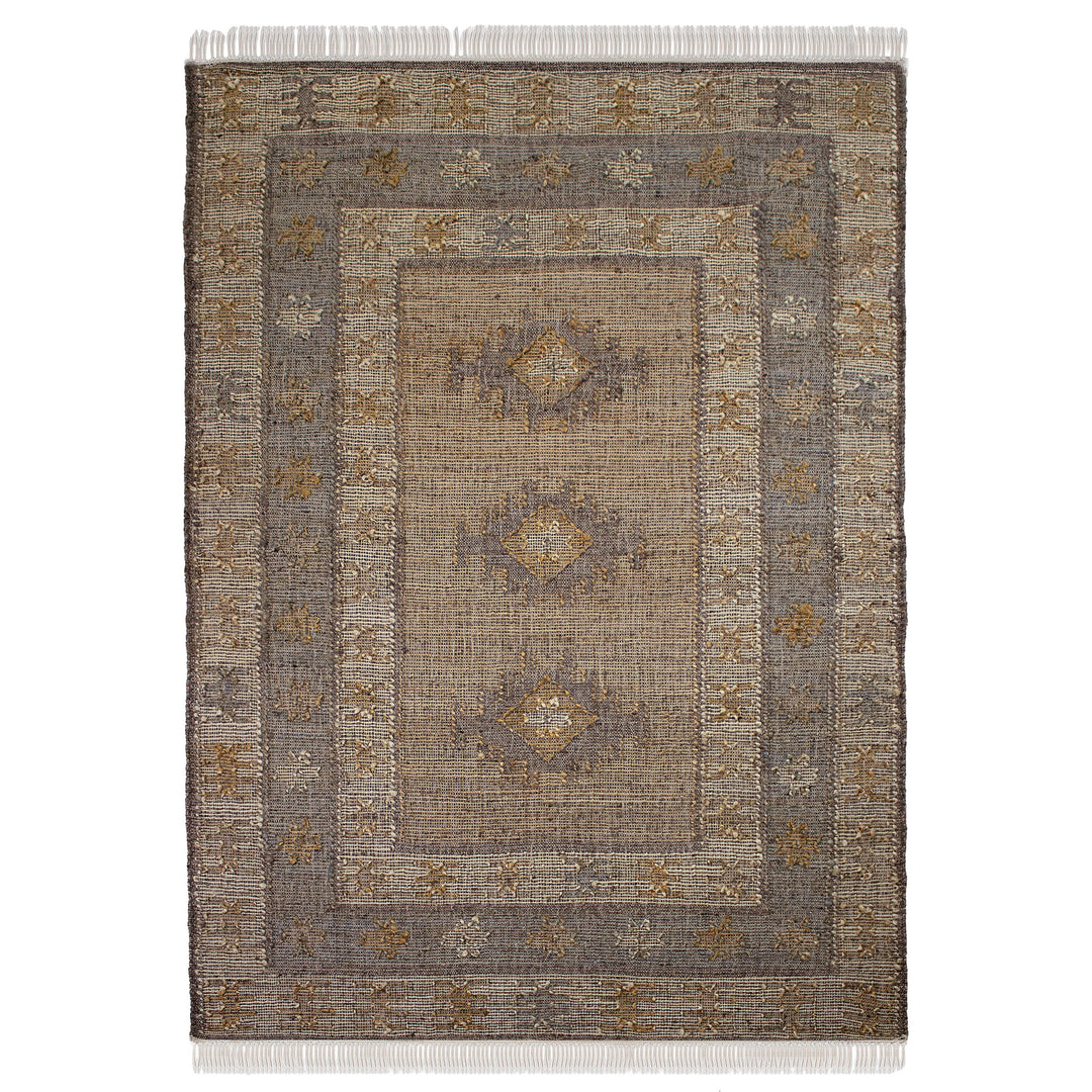 Tapis en jute et laine AVENA VINTAGE