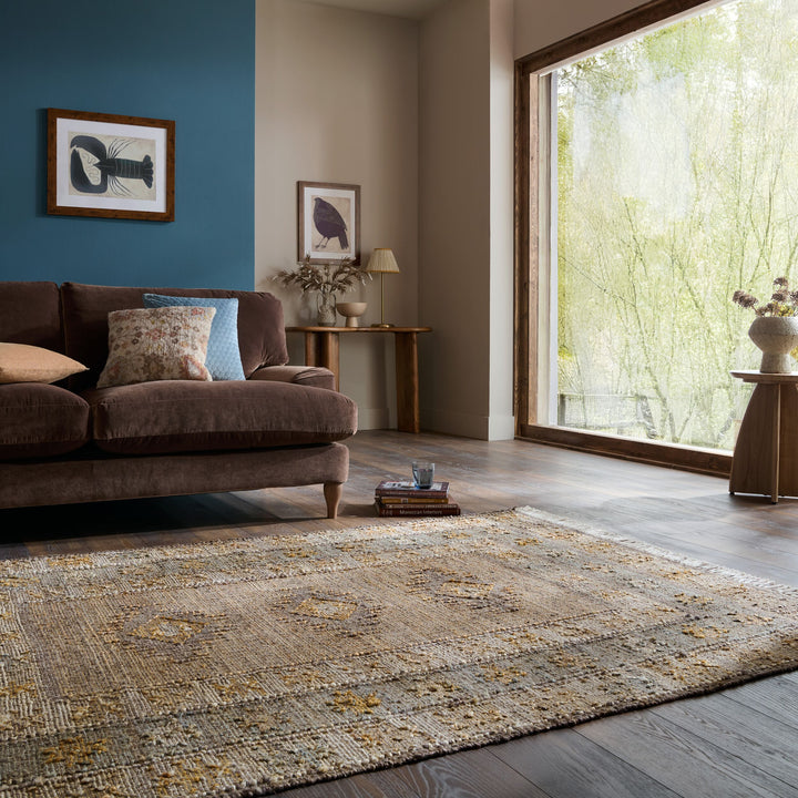 Tapis en jute et laine AVENA VINTAGE