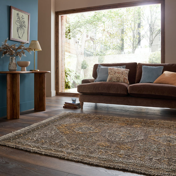 Tapis en jute et laine MARRIA VINTAGE