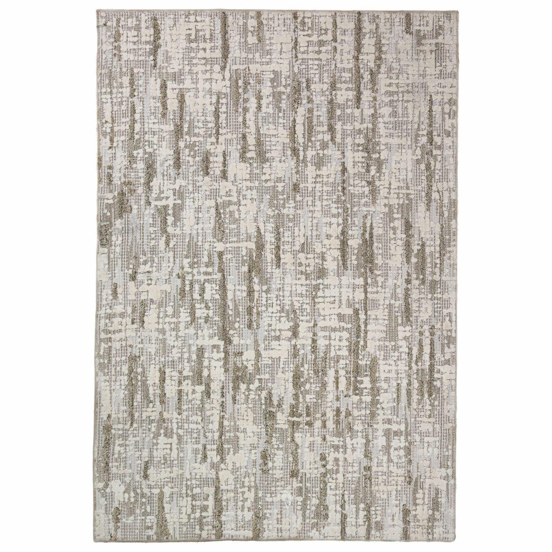 tapis salon coton polyester asa abstract vert 