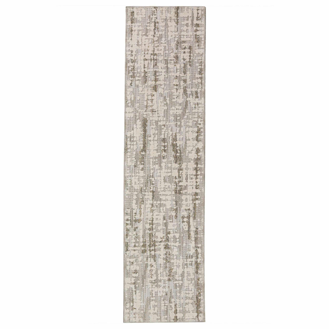 tapis couloir coton polyester asa abstract vert 