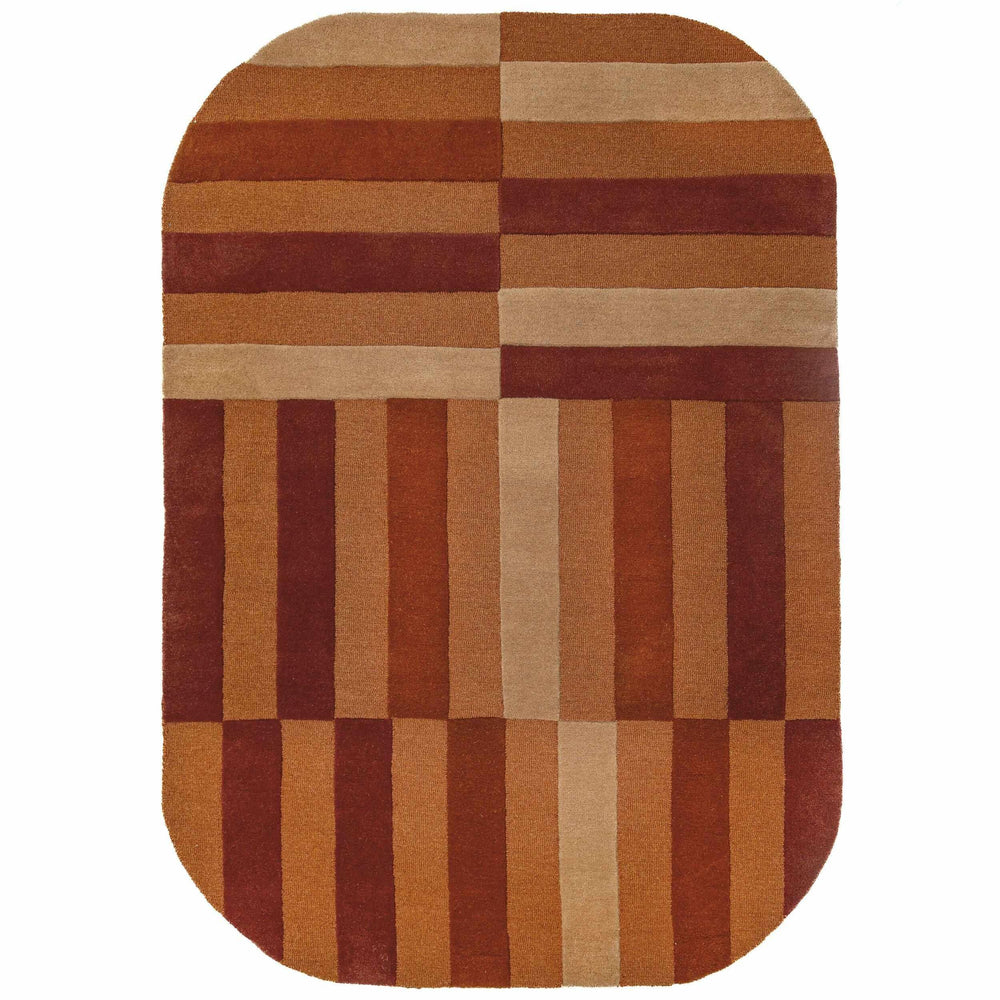 tapis ovale laine eldon terracotta #couleur_terracotta