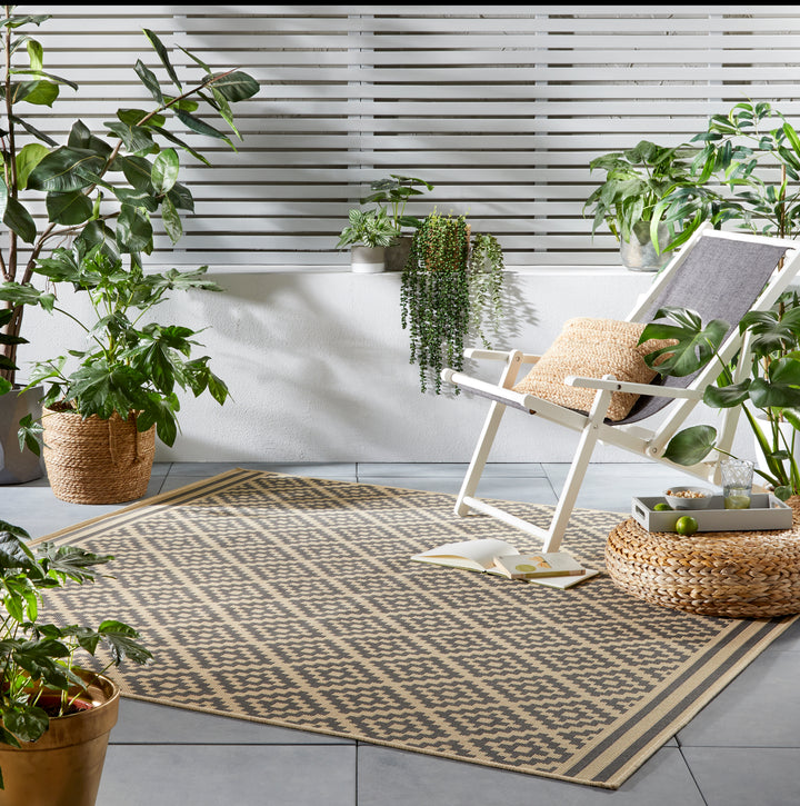 Tapis intérieur extérieur carré MORETTI