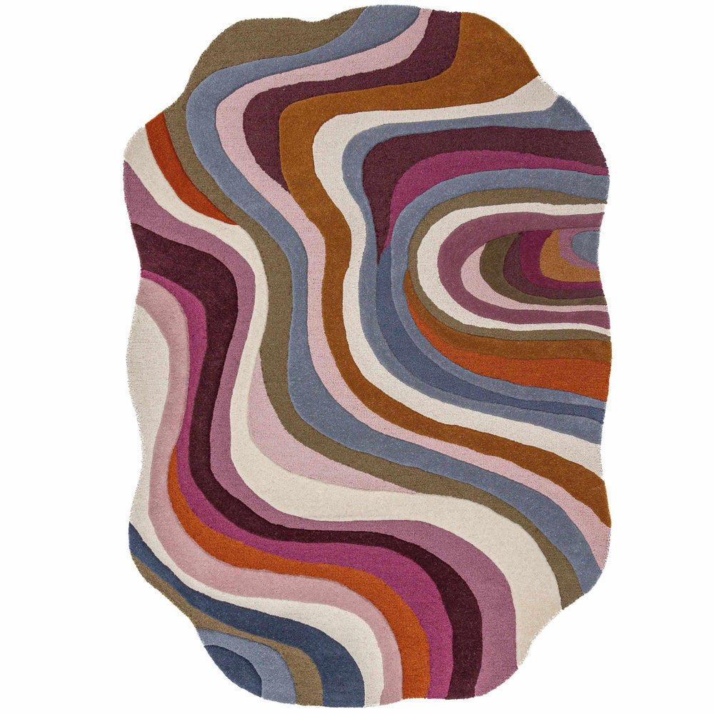 tapis ovale laine envy wool multicolore #couleur_multicolore