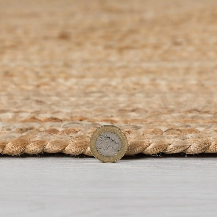 Tapis en jute ovale BRAIDED
