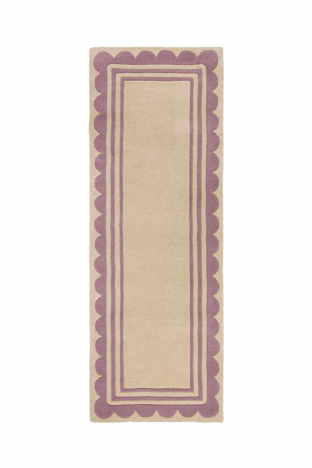 tapis couloir laine lois scallop violet #couleur_violet