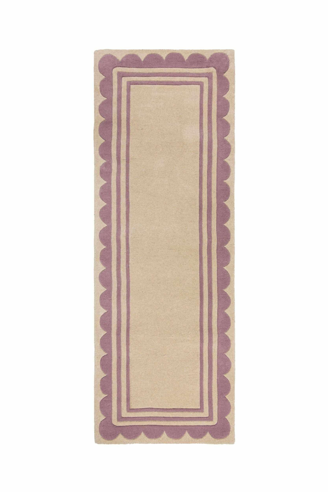 tapis couloir laine lois scallop violet #couleur_violet
