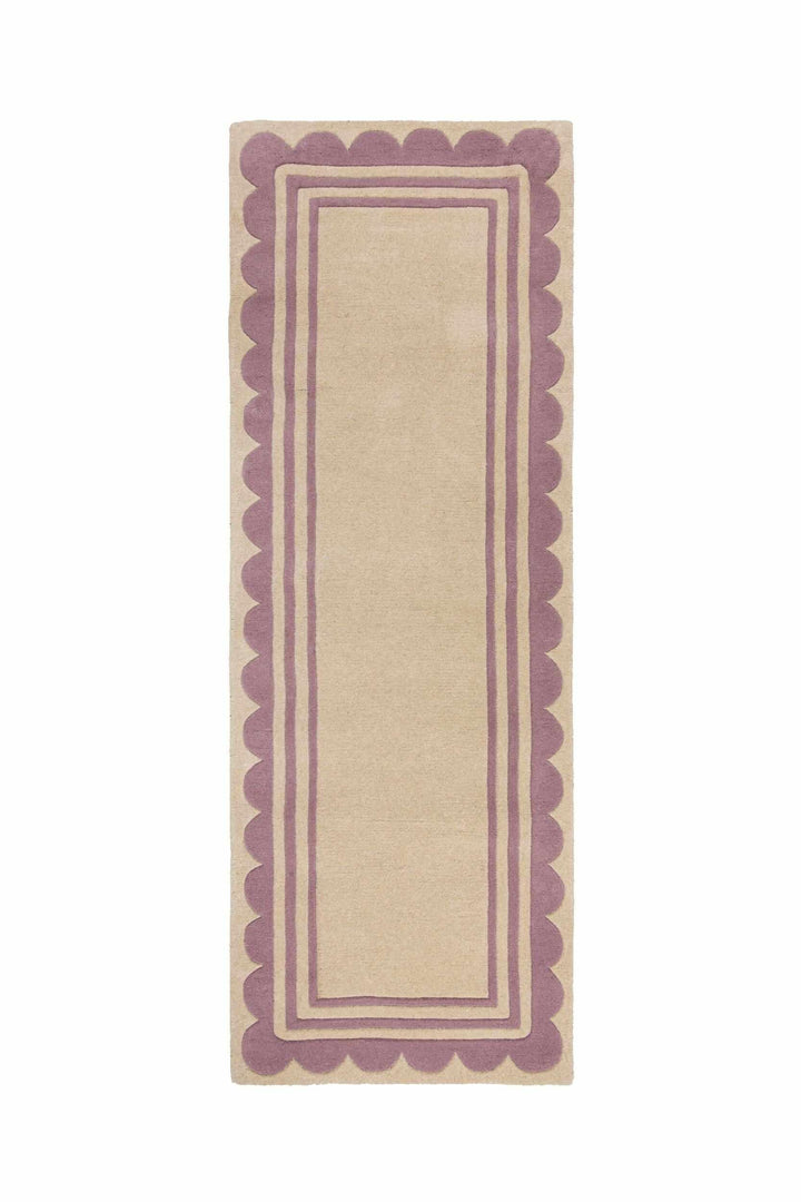tapis couloir laine lois scallop violet #couleur_violet