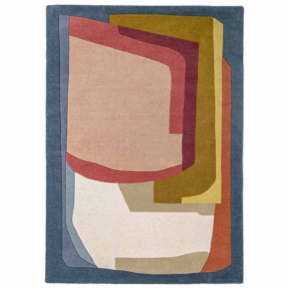 tapis salon laine elwin multicolore #couleur_multicolore