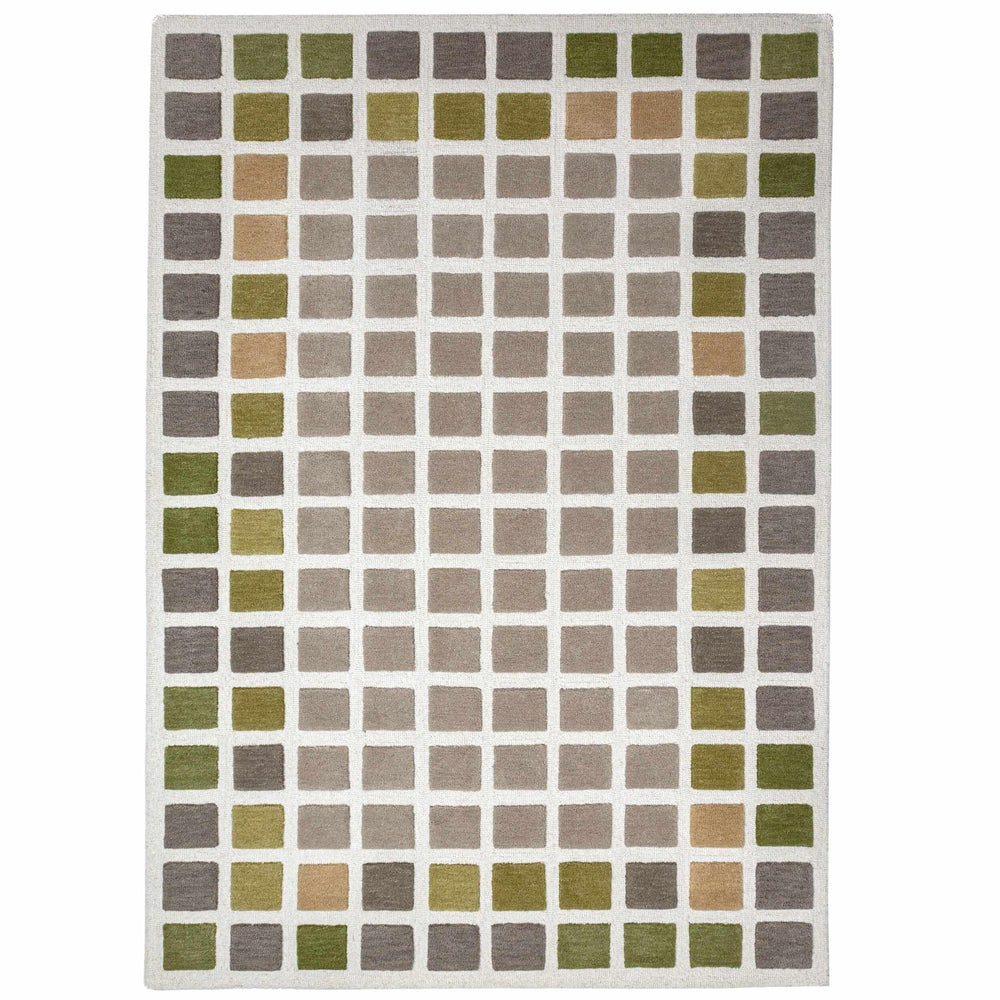 tapis salon laine renga vert #couleur_vert
