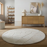 Tapis en laine rond SHARD