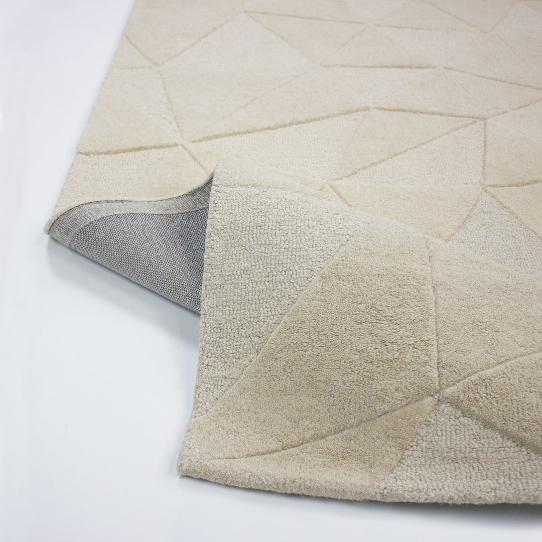 Tapis en laine rond SHARD
