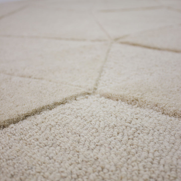 Tapis en laine rond SHARD
