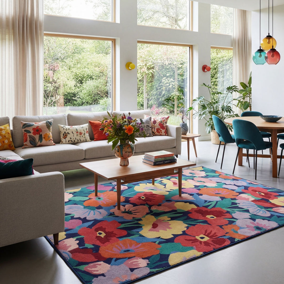 Tapis en laine CUT OUT FLORAL