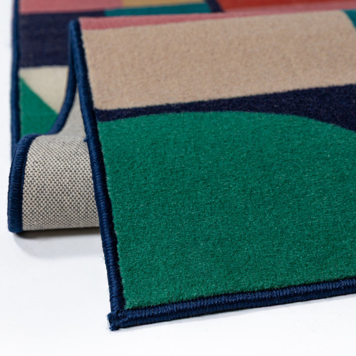 Tapis en laine PATCHWORK GEO