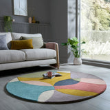 Tapis en laine rond RADIANCE