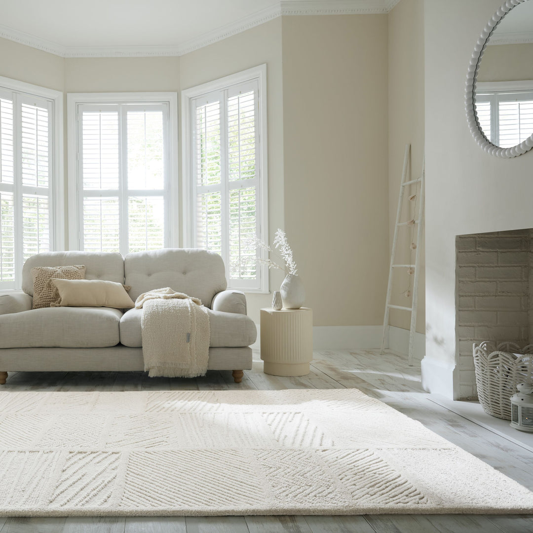 Tapis en laine BLOCKS RELIEF