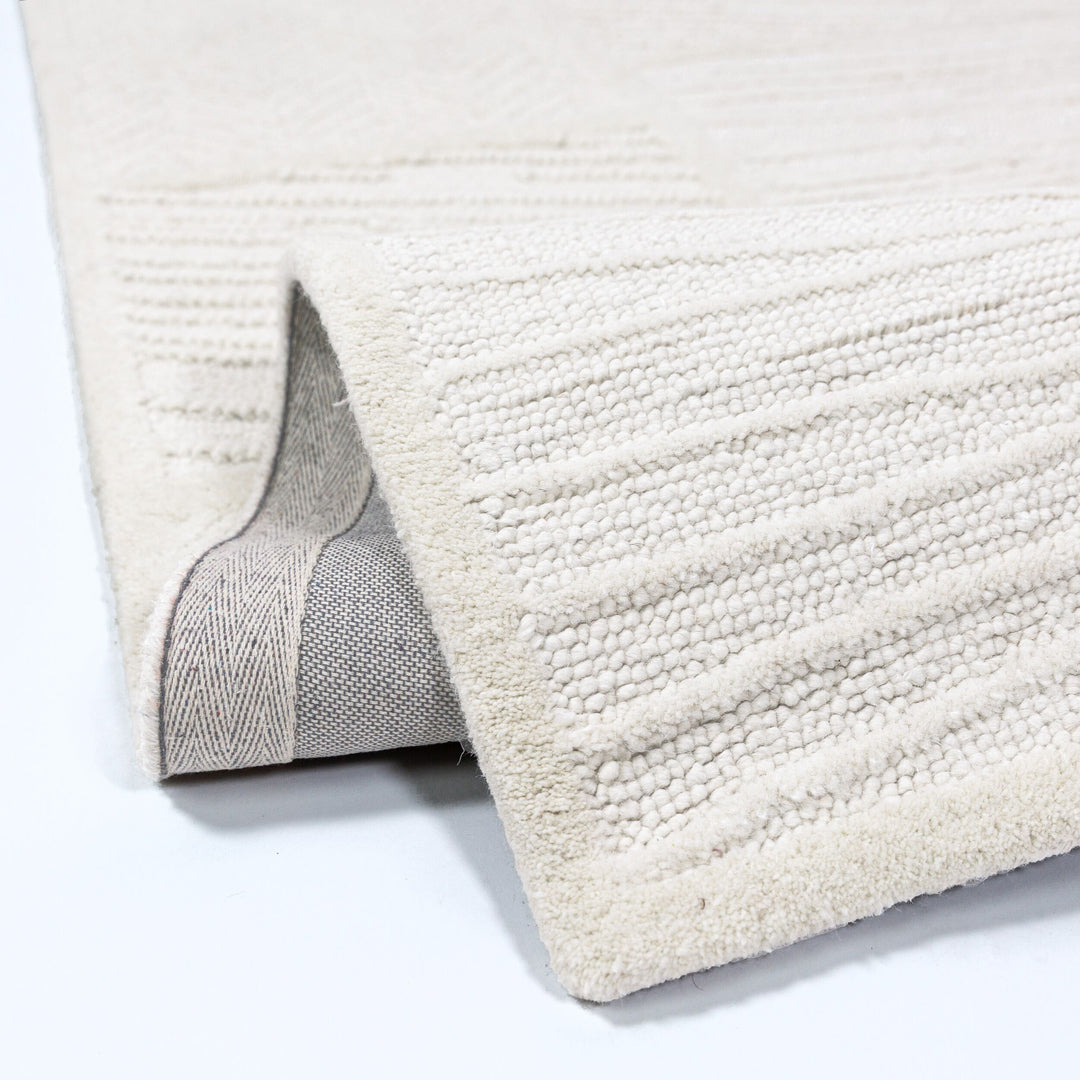 Tapis en laine de couloir BLOCKS RELIEF