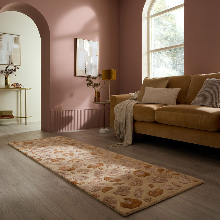 Tapis de couloir en laine LEOPARD