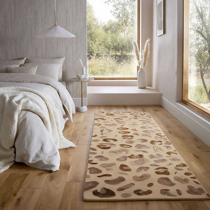 Tapis de couloir en laine LEOPARD