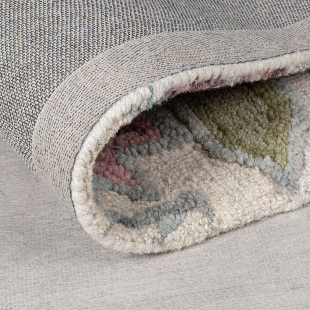 Tapis floral en laine TANIA