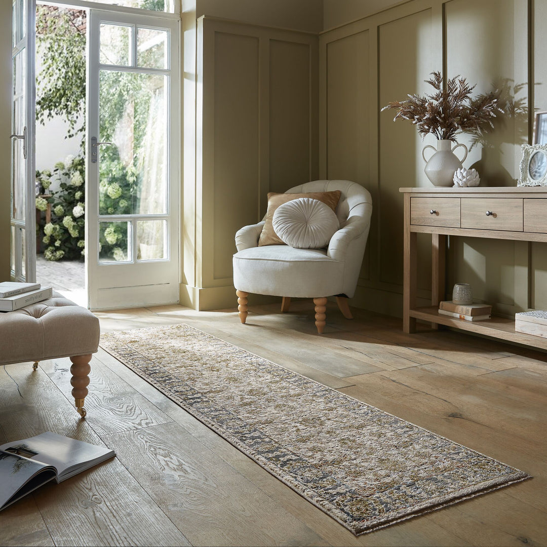 Tapis vintage de couloir ZETTA