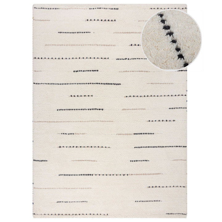 Tapis en laine noir DOTTIE GEOMETRIC