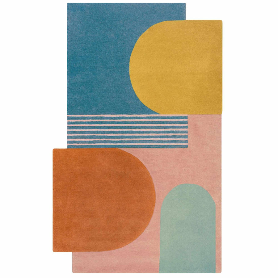 tapis couleurs pastel sur fond blanc#couleur_pastel