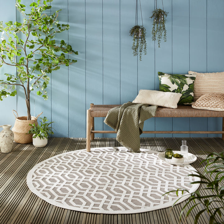 Tapis extérieur rond MATARO